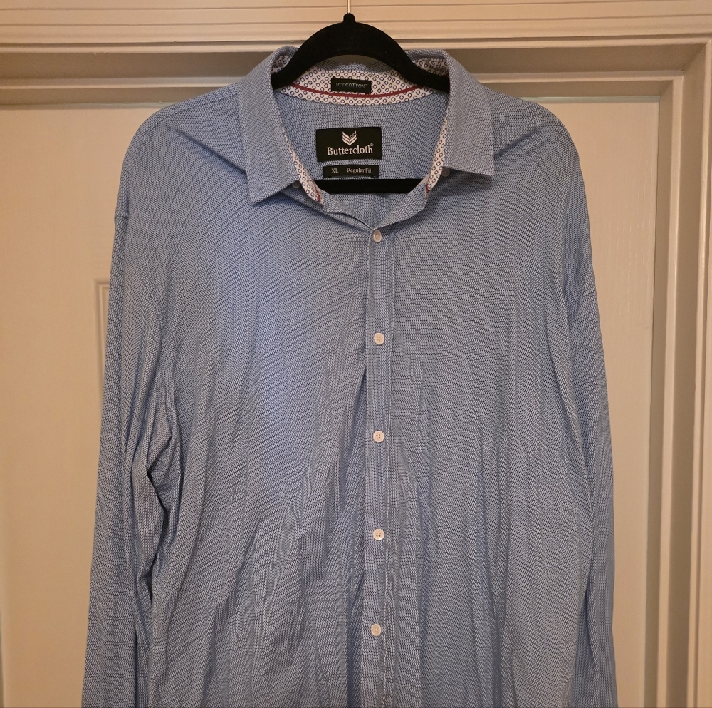 Buttercloth Icy Cotton Men's Button Down Shirt
